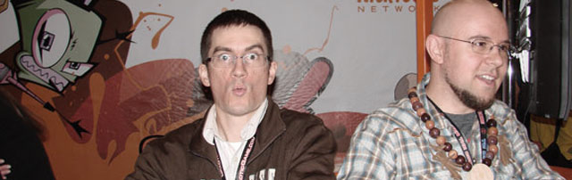Mike and Bryan at NYCC. Courtesy of Nick Mag Blog.