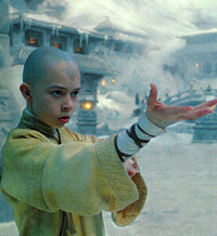 Noah Ringer as Aang in The Last Airbender